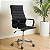 Cadeira Office Fortt P820B – preta, base cromada, ajuste de altura, giro 360° - Imagem 2