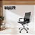Cadeira Office Fortt P820B – preta, base cromada, ajuste de altura, giro 360° - Imagem 5