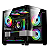 Gabinete Gamer Aquario GB1796 Micro ATX, Vidro Temperado, Preto, 4 Fans RGB - Imagem 1