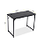 Mesa Escritório GET Office Preta 100x50x74cm Estrutura Metálica Passa Cabos 72325 - Imagem 4