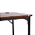 Mesa Escritório GET Office Retrô Marrom 100x50x74cm MDP 15mm Passa Cabos 72327 - Imagem 7