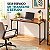 Mesa Escritório GET Office Retrô Marrom 100x50x74cm MDP 15mm Passa Cabos 72327 - Imagem 8