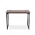Mesa Escritório GET Office Retrô Marrom 100x50x74cm MDP 15mm Passa Cabos 72327 - Imagem 1