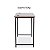 Mesa Escritório GET Office Retrô Marrom 100x50x74cm MDP 15mm Passa Cabos 72327 - Imagem 5