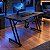 Mesa Gamer Hayom Slim MG1000 Preta 120x60x75cm MDF Metal Suporte Headset e Copo - Imagem 8