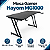Mesa Gamer Hayom Slim MG1000 Preta 120x60x75cm MDF Metal Suporte Headset e Copo - Imagem 9