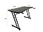 Mesa Gamer Hayom Slim MG1000 Preta 120x60x75cm MDF Metal Suporte Headset e Copo - Imagem 2