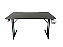 Mesa Gamer Hayom Slim MG1000 Preta 120x60x75cm MDF Metal Suporte Headset e Copo - Imagem 3