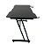 Mesa Gamer Hayom Slim MG1000 Preta 120x60x75cm MDF Metal Suporte Headset e Copo - Imagem 4