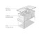 Organizador Clear Fresh 5L c/ 03 Cestos - Cristal (ref.OF750NT) - Imagem 5