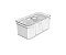 Organizador Clear Fresh 5L c/ 03 Cestos - Cristal (ref.OF750NT) - Imagem 1