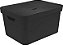 Caixa Organizadora Cube c/Tampa Preto 32L (ref.CC650) - Imagem 1