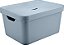 Caixa Organizadora Cube c/Tampa Azul 32L (ref.CC650) - Imagem 1