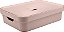 Caixa Organizadora Cube c/Tampa Rosa 16L (ref.CC550) - Imagem 1
