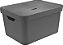 Caixa Organizadora Cube c/Tampa Chumbo 32L (ref.CC650) - Imagem 1