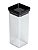 Mini Pote Hermético Lumini Black Quadrado 340ml (ref.2055) - Imagem 1