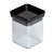 Mini Pote Hermético Lumini Black Quadrado 180ml (ref.2054) - Imagem 1