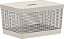 Cesto Organizador Grid c/Tampa 20L Bege (ref.CG350) - Imagem 1