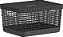 Cesto Organizador Grid c/Tampa 08L Preto (ref.CG250) - Imagem 1