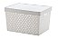 Cesto Organizador c/Tampa Quadratta Branco 39 x 29 x 24 (ref.844) - Imagem 1