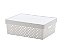 Cesto Organizador c/Tampa Quadratta Branco 39 x 29 x 14 (ref.843) - Imagem 1