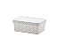 Cesto Organizador c/Tampa Quadratta Branco 29 x 19 x 12 (ref.842) - Imagem 1