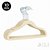 Cabide Infantil Lola Veludo Bege 30cm (Pacote c/10 unidades) - Imagem 1