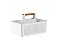 Organizador Multiuso Flow com alça 34,6 x 21,5 x 22,4 - Branco (ref.OMW100BCF) - Imagem 1