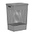 Cesto de Roupas Grid c/Tampa 49L Chumbo (ref.CG450) - Imagem 2