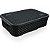 Cesto Organizador c/Tampa Rattan Baixo Preto M 4,5L (ref. 260/P) - Imagem 1