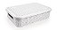 Cesto Organizador c/Tampa Rattan Baixo Branco M 4,5L (ref. 260/B) - Imagem 1