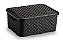 Cesto Organizador c/Tampa Rattan Preto P 4L (ref.062/P) - Imagem 1
