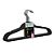 Cabide Infantil My Closet Emborrachado Preto 28cm (Pacote c/6 unidades) - Imagem 1