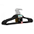 Cabide Adulto My Closet Veludo Preto 42cm (Pacote c/10 unidades) - Imagem 1