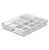 Organizador de Facas e Talheres Clear Branco (ref.OGC2100BCF) - Imagem 1