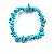 PULSEIRA HOWLITA TURQUESA CASCALHO - Imagem 1