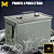 Caixa Multiuso Para Munição 30x19x15cm Equipamento Metal Exercito a Prova D'Água - Imagem 2
