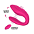 VIBRADOR DE CASAL COM MOTOR DUPLO & FUNCIONA POR APLICATIVO - Imagem 4