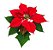 Kit 2 Flores Bico De Papagaio Poinsétia Planta Natal - Imagem 2