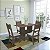 Mesa Retangular Sala de Jantar com 4 Cadeiras Indekes Noz Luiza 78x68x110 - Imagem 1