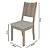 Mesa Retangular com 4 Cadeiras Castanho/Off White Indekes New Charm 80x110x76 - Imagem 9