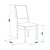 Conjunto Mesa 4 Cadeiras New Charm Castanho/Off White 80x110x76 - Imagem 5