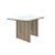 Mesa Retangular com 4 Cadeiras Castanho/Off White Indekes New Charm 80x110x76 - Imagem 4