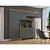 Cozinha Compacta Naiomi Com Balcão Aramóveis Grafite/Castan - Imagem 1