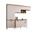 Cozinha Compacta Naiomi Com Balcão Aramóveis Off/Castanho - Imagem 3