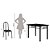 Mesa Retangular 4 Cadeiras Preta Fabone Genebra 100x60x75 - Imagem 7
