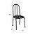 Mesa Retangular 4 Cadeiras Preta Fabone Genebra 100x60x75 - Imagem 5