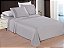 Jogo de Cama Duquesa Cinza 100% Poliéster Gold Home - Imagem 1