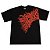 CAMISETA SIDE LOGO BLACK RED - Imagem 1