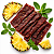 Revills Beef Jerky - Sabor Abacaxi com Hortelã 250 Gramas - Imagem 3